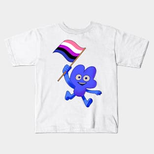 Genderfluid Pride Flag Four! Kids T-Shirt